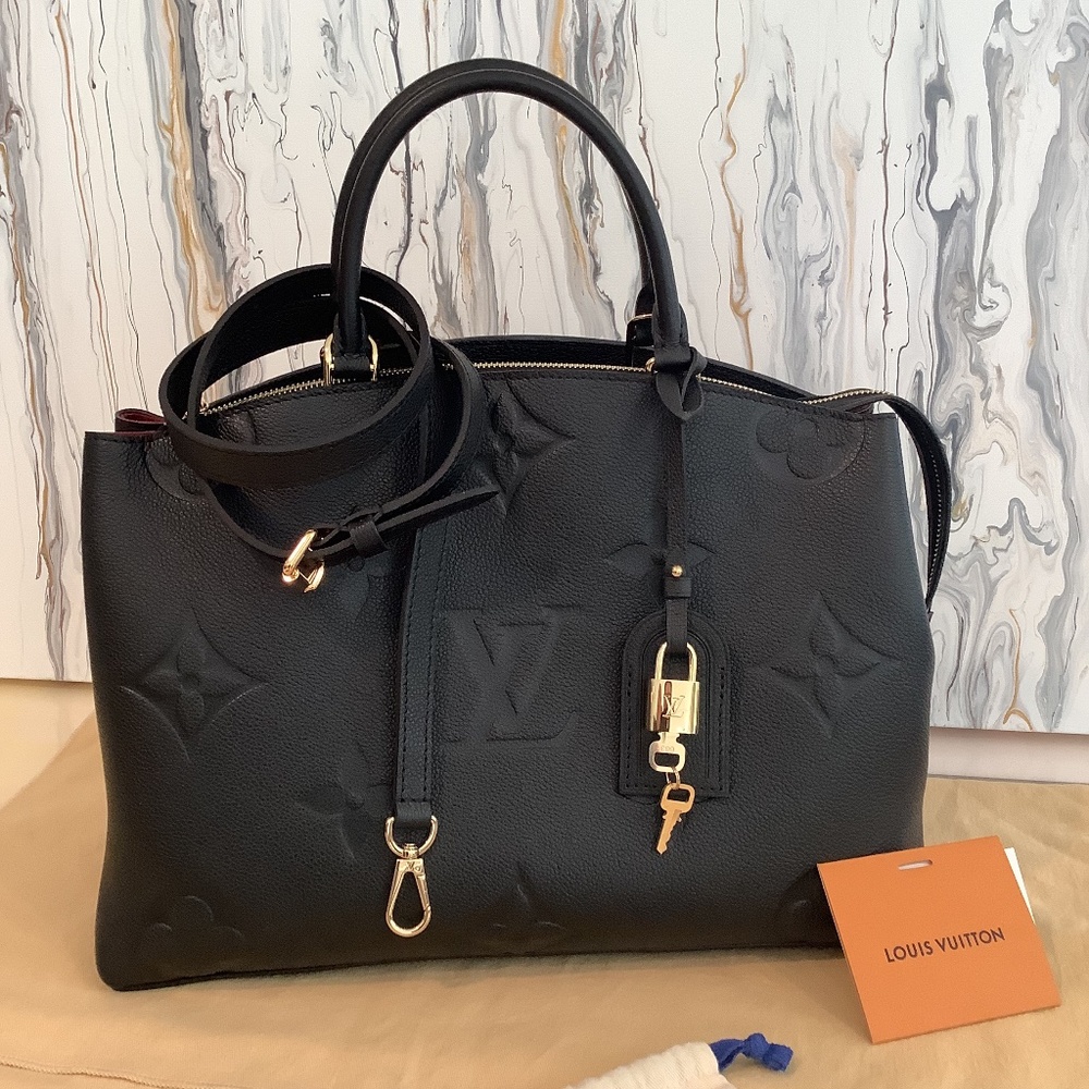 Louis Vuitton Monogram  Black Empreinte Grand Palais MM